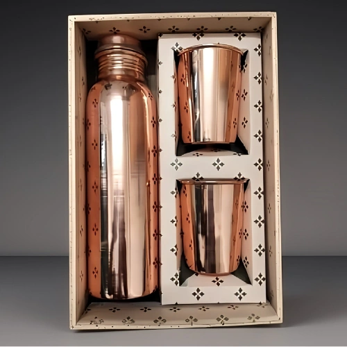 9 Milton Copper Vasudha 4 Glass Gift Set - Image 1