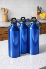 Lightweight Aluminium Water Bottle for Gym, School & Travel – (Blue) 500 ml Water Bottle (Set of 1, Blue) - Image 3