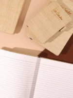 Jute Classic Diary Notebook – Hardcover | 192 Ruled Pages | Natural Shade Paper - Image 2