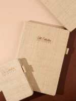 Jute Classic Diary Notebook – Hardcover | 192 Ruled Pages | Natural Shade Paper - Image 3