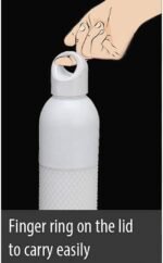 Power Plus Sports Flask with Bubble Grip-White (VACUUMIZED) (Pack of 1) - Image 4