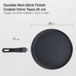 Prestige Aluminium Omega Select Plus Non-Stick Omni Tawa, 25cm, Black - Image 3