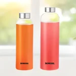 CRYSTO SLIM GLASS BOTTLE WITH SS LID