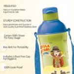 MILTON Kool Active 400 Plastic Insulated Water Bottle with Straw for Kids, 430 ml, Green, School Bottle, Picnic Bottle, Sipper Bottle, Leak Proof, BPA Free | Food Grade | Easy to Carry (Pack of 1) - Image 5