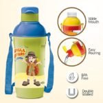 MILTON Kool Active 400 Plastic Insulated Water Bottle with Straw for Kids, 430 ml, Green, School Bottle, Picnic Bottle, Sipper Bottle, Leak Proof, BPA Free | Food Grade | Easy to Carry (Pack of 1) - Image 4