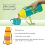MILTON Angelina 1000 Plastic Vacuum Flask, 820 ml, Orange | BPA Free | Food Grade | Easy to Carry | Odour Free - Image 2