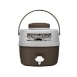Milton Kool Caravan 5 Water Jug PU Insulated, 4.8 litres, BPA Free, Leak Proof & Portable Jug, Sturdy Handles, Ideal for Travel, Picnic, Offices, Shops, Dark Brown