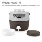 Milton Kool Caravan 5 Water Jug PU Insulated, 4.8 litres, BPA Free, Leak Proof & Portable Jug, Sturdy Handles, Ideal for Travel, Picnic, Offices, Shops, Dark Brown - Image 3