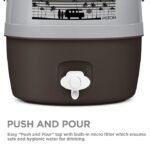 Milton Kool Caravan 5 Water Jug PU Insulated, 4.8 litres, BPA Free, Leak Proof & Portable Jug, Sturdy Handles, Ideal for Travel, Picnic, Offices, Shops, Dark Brown - Image 5