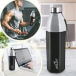 Milton Water Bottle Kool Hexone 1200 PU Insulated, 1.12 Litre, Leak Proof, BPA Free, Ideal for Home, Office, Gym, Travelling, Black - Image 4