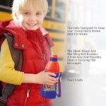 Milton Kool Joy 400 Plastic Insulated Water Bottle with Straw for Kids, 400 ml, Blue | School Bottle | Picnic Bottle | Sipper Bottle | Leak Proof | BPA Free | Food Grade | Easy to Carry - Image 2