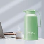 Milton Crystal 1500 Vacuum Insulated Inner Glass Hot or Cold Flask, 1500 ml, Green