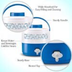 MILTON Plastic Kool Musafir 5000 Insulated Water Jug (Blue, 4.8 L) - Image 2