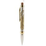 Flamenco Divine Rudraksha Series Ballpoint Pen, Metal Body with Tirupati Balaji Etched Design, Rudraksha Studded, Twist Mechanism, 0.6 mm Tip - Image 5