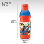 Milton Kool Prime 600 Insulated Kids Water Bottle, 570 ml, Red | BPA & Lead Free | Food Grade | Leak Proof | PU Insulated | Easy to Carry - Image 3