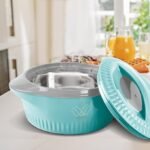 MILTON Royal 1500 Serving Casserole Double Walled Inner Stainless Steel, PU Insulated Kitchen Hot Pot, Keeps Food hot & Fresh for Roti, Biryani, 1270 ml Blue - Image 4